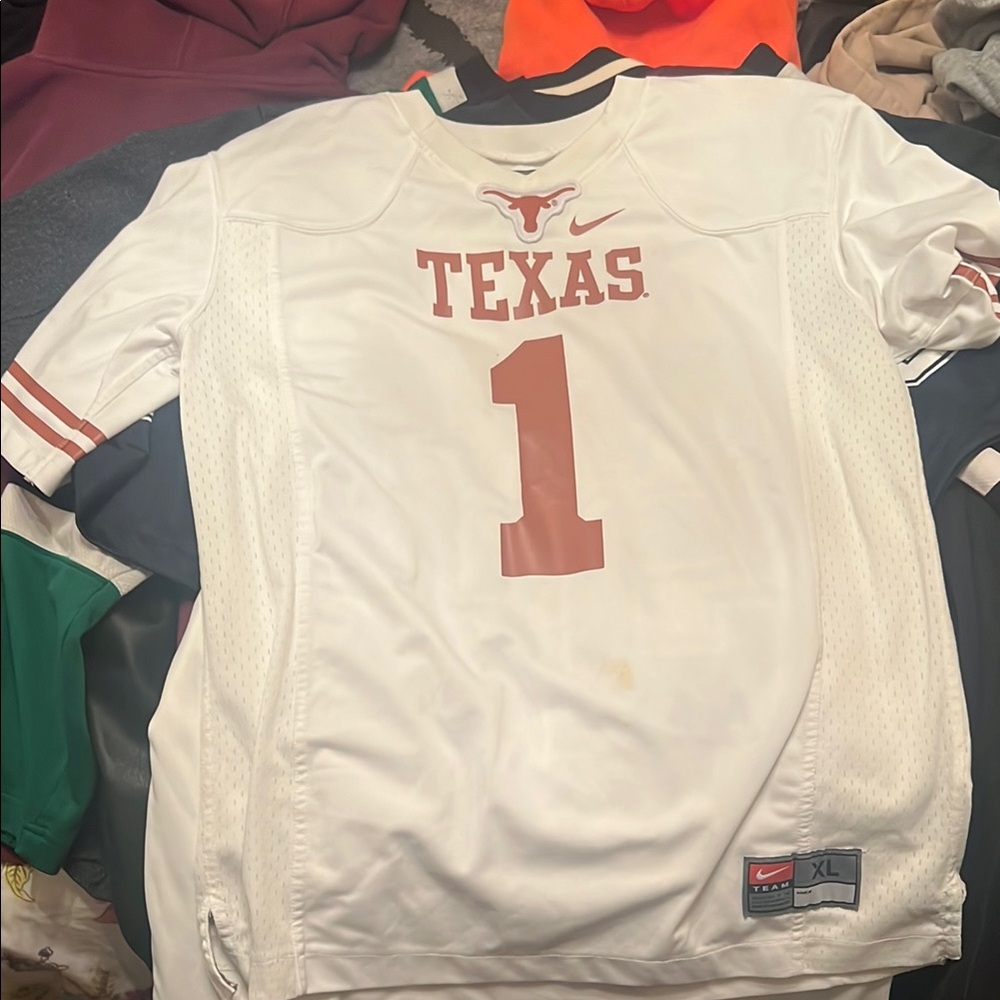 Nike Texas White and Red Jersey